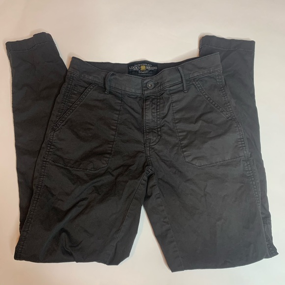 ❌SOLD❌Lucky Brand the Cargo Midrise Grey Pants 00 24 - Picture 3 of 11